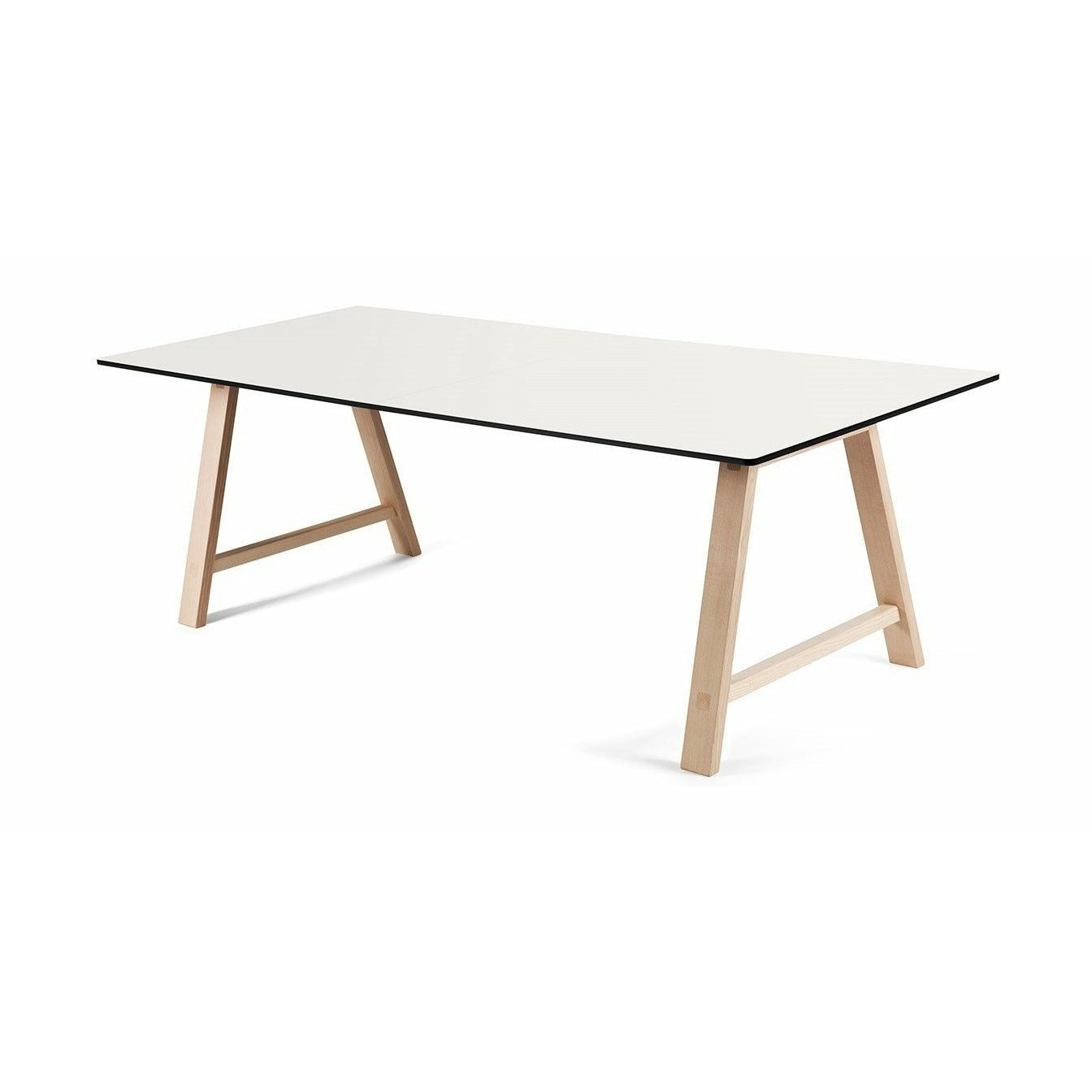 [product_category]-Andersen Furniture T1 Extendable Table, White Laminate, Soaped Oak, 180cm-Andersen Furniture-54652315461558-2-3008A0502-AND-1