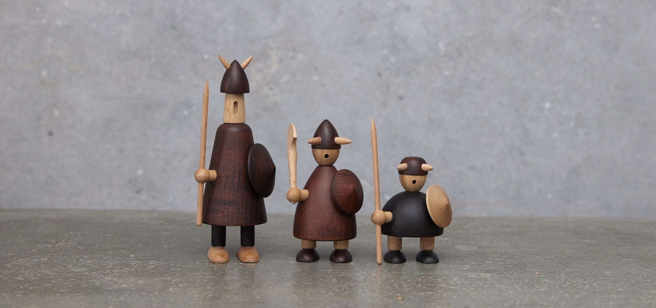 [product_category]-Andersen Furniture The Vikings Of Denmark Wooden Figure, Set Of 3-Andersen Furniture-5713524029475-4-356010-AND-23