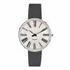 Arne Jacobsen Roman Armbåndsur 34 MM, Stål/Hvid Grå Rem