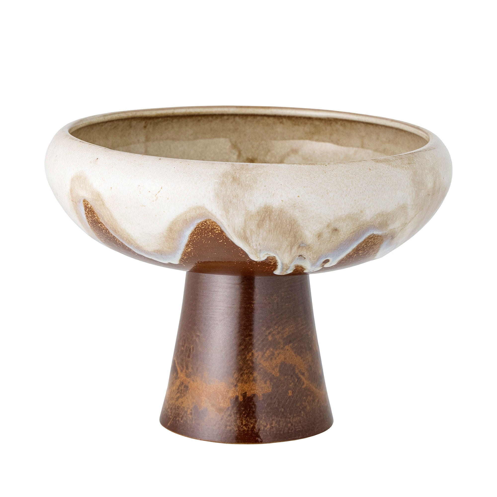 Creative Collection Rivkah Pedestal Bowl, Brown, Stoneware