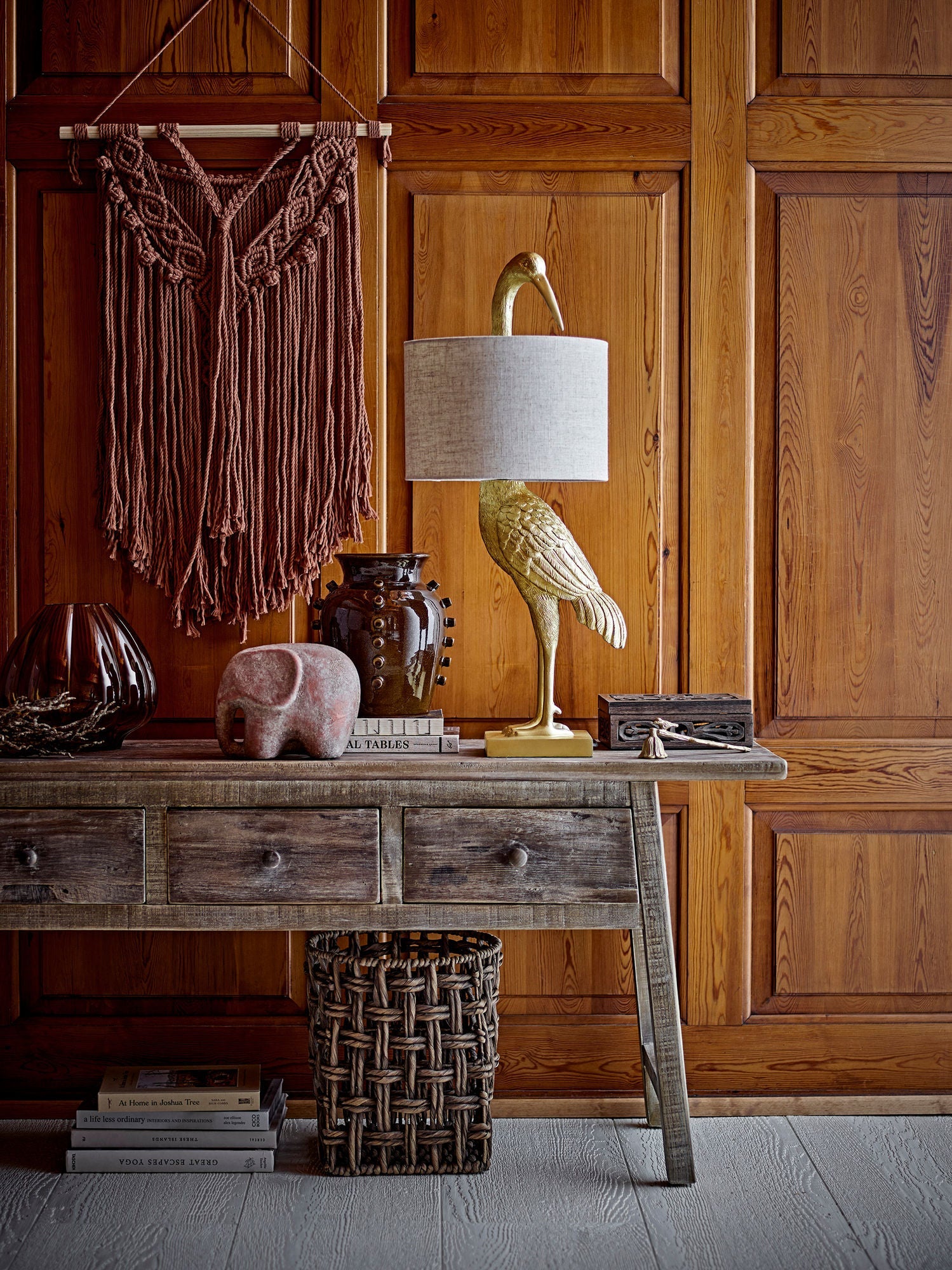 Creative Collection Heron Table lamp, Gold, Polyresin