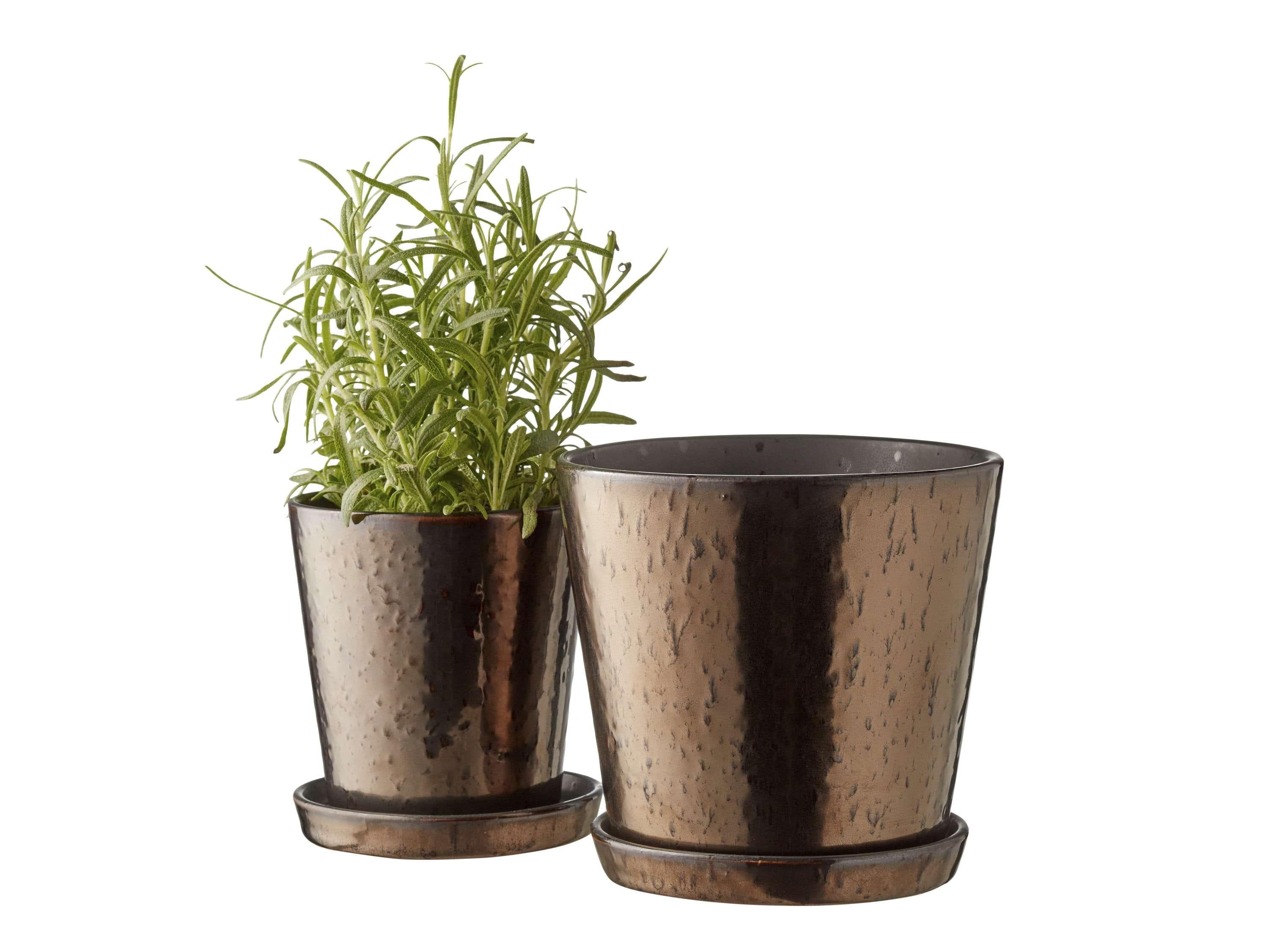 [product_category]-Bitz Planter Black/Bronze, ø10 Cm-Bitz-5722000149736-14973-BIT-5