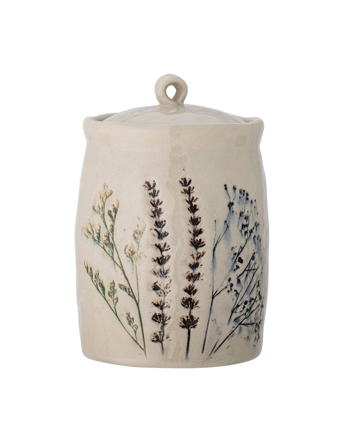 Bloomingville Bea Jar w/Lid, Nature, Stoneware