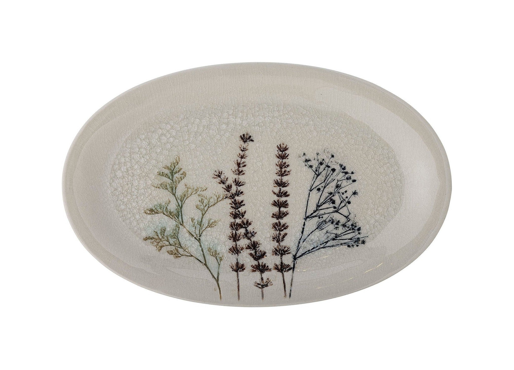 Bloomingville Bea Serving Plate, Nature, Stoneware