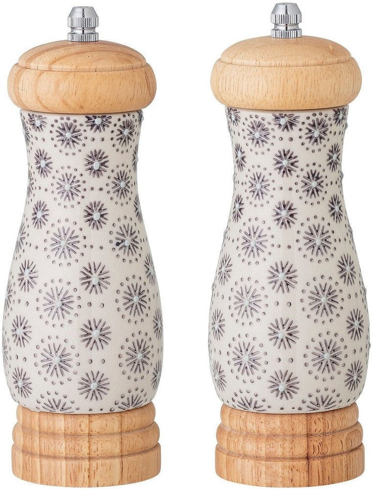 [product_category]-Bloomingville Elsa Salt & Pepper Mill, Grey, Stoneware-Bloomingville-5711173270088-82049978-BLO-1