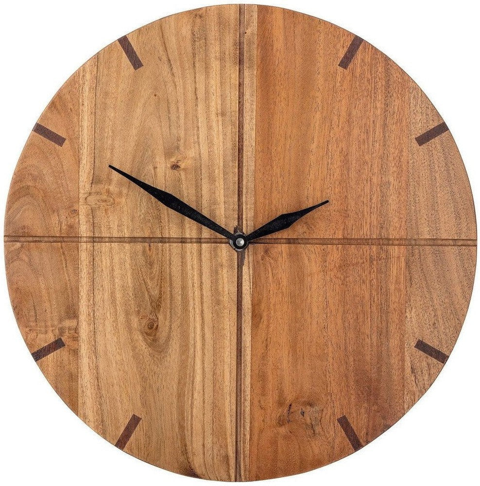 [product_category]-Bloomingville Florina Wall Clock, Nature, Acacia-Bloomingville-5711173314232-82066216-BLO-1