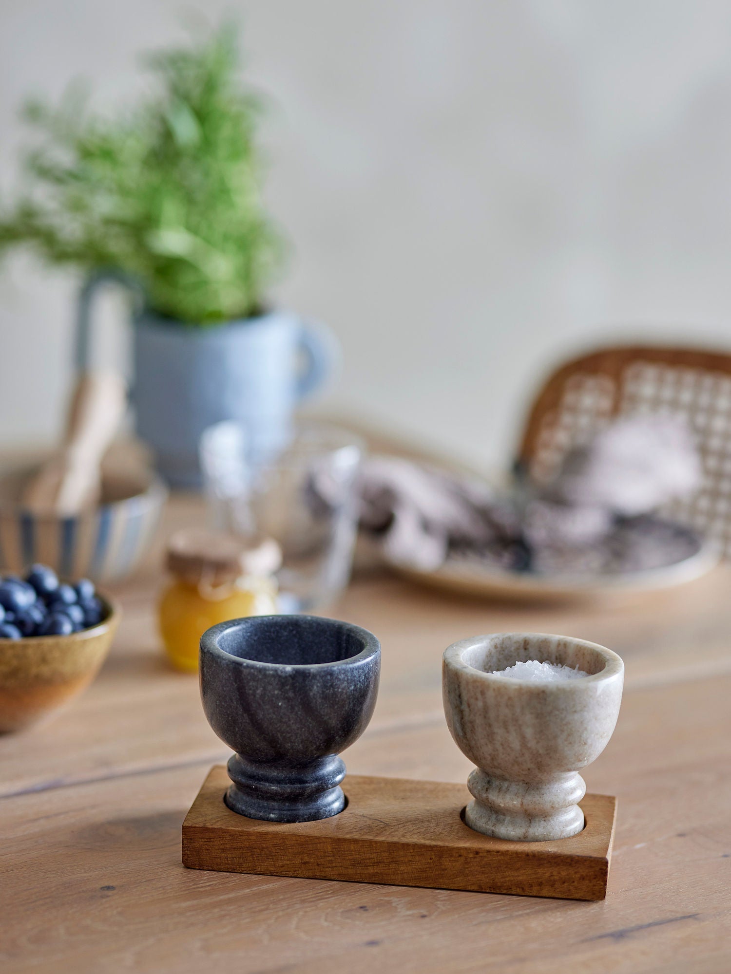 [product_category]-Bloomingville Inesa Salt & Pepper Jar, Nature, Marble-Bloomingville-5711173314386-82066233-BLO-4