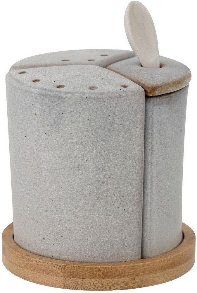 [product_category]-Bloomingville Josefine Salt & Pepper Shaker Set, Grey, Stoneware-Bloomingville-5711173295326-82057451-BLO-1