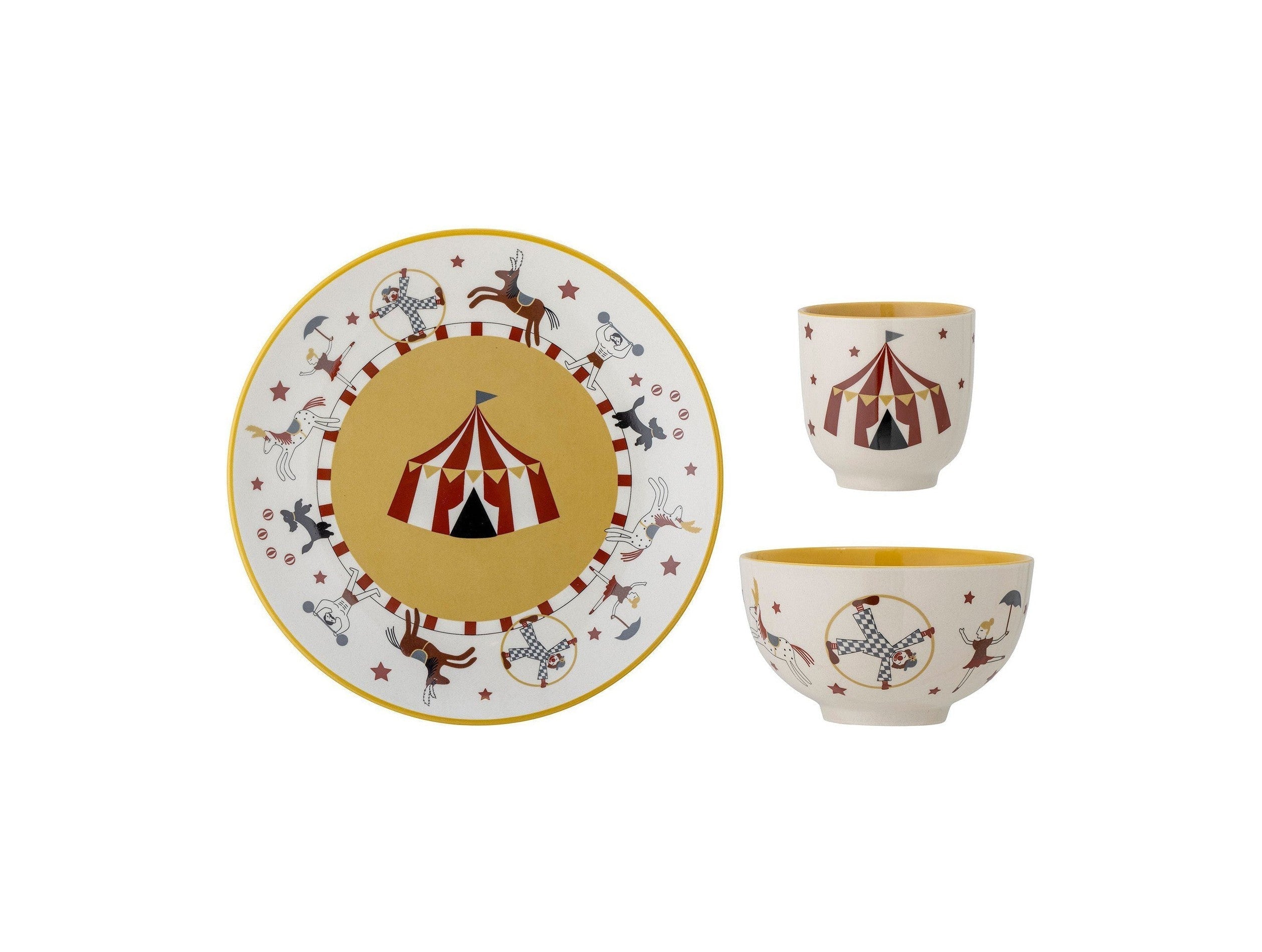 Bloomingville MINI Cilan Tableware Set, Nature, Stoneware