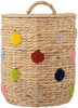 Bloomingville Mini Jooha Basket W/Lid, Nature, Water Hyacinth