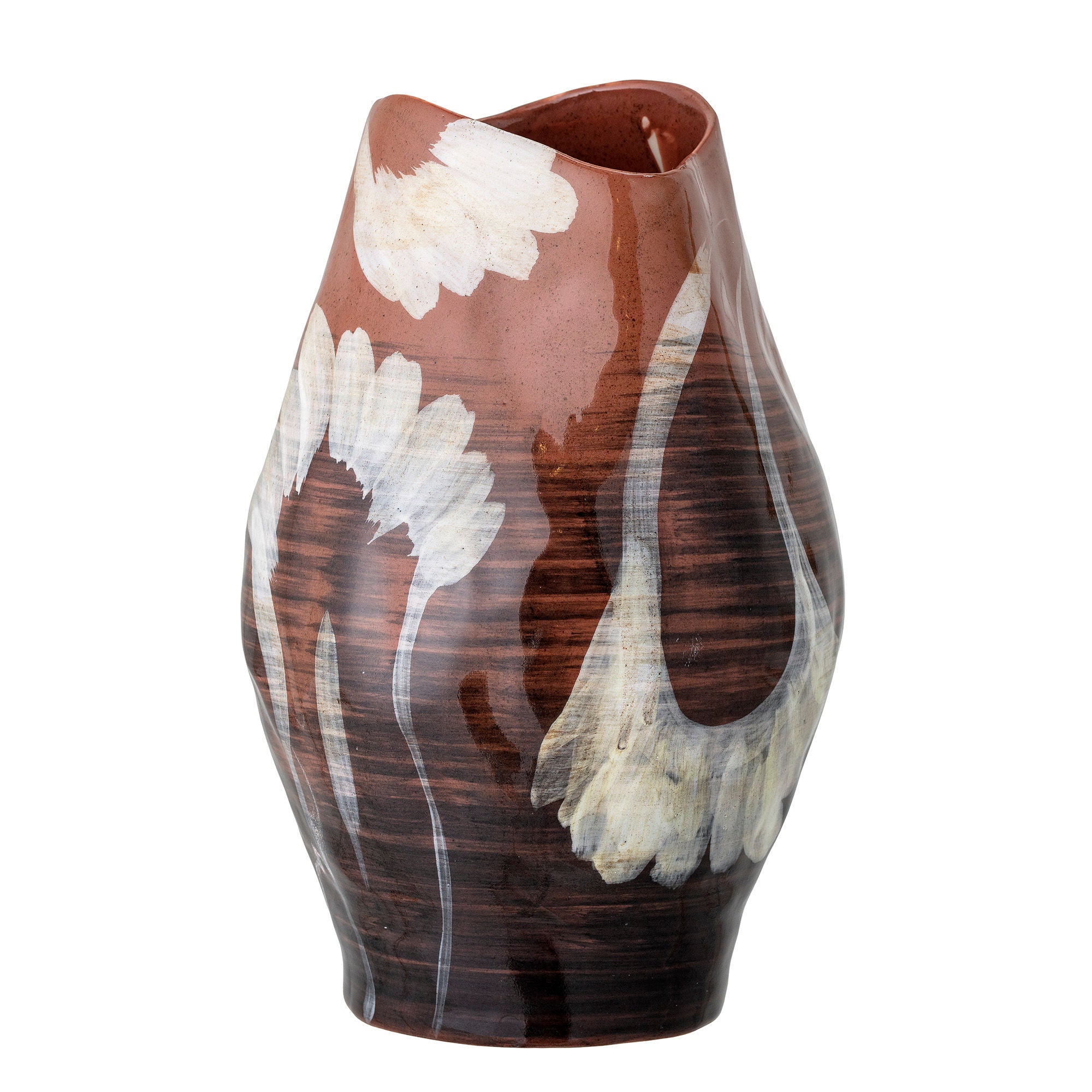 [product_category]-Bloomingville Obsa Vase, Brown, Stoneware-Bloomingville-5711173262564-82049831-BLO-2