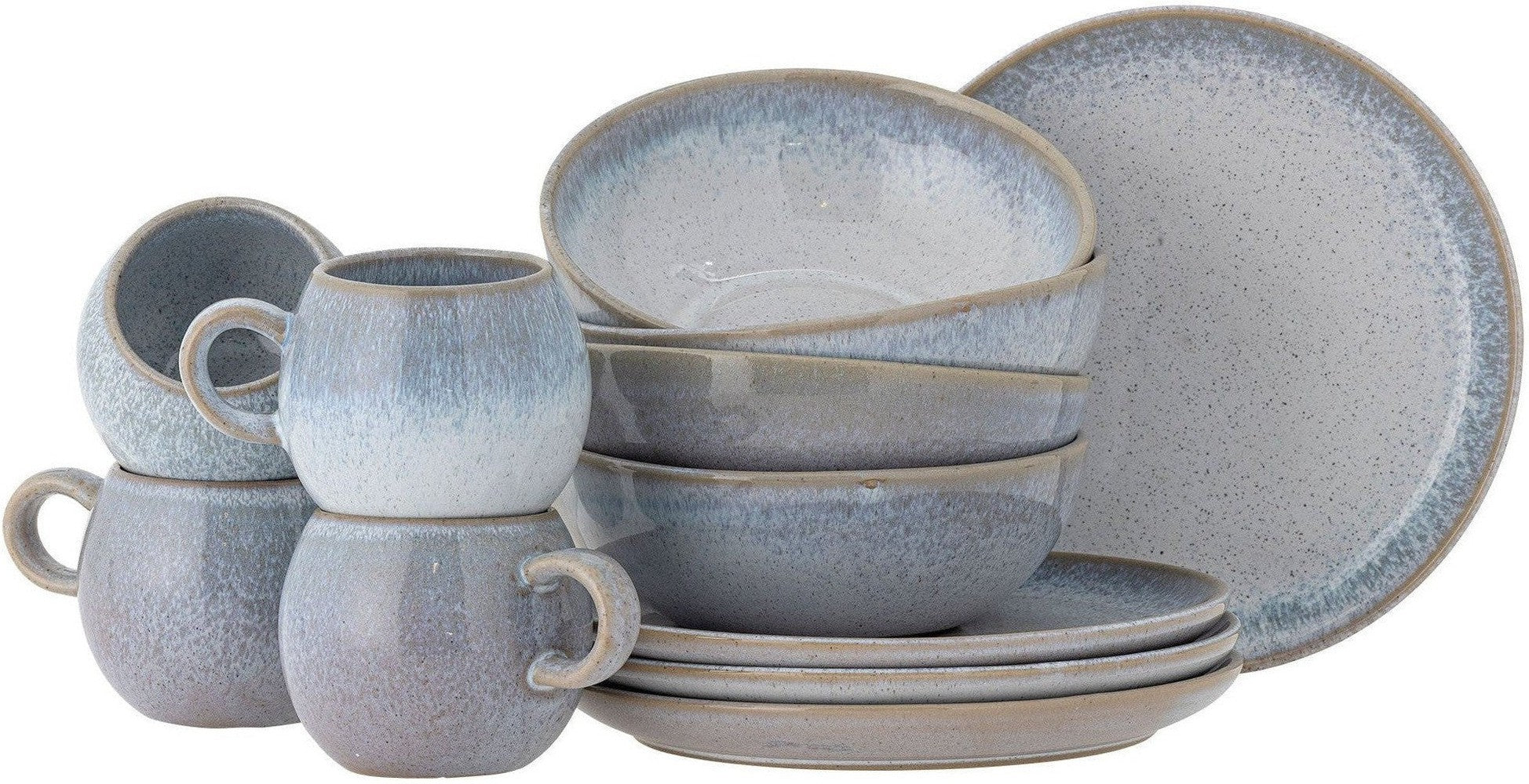 [product_category]-Bloomingville Paula Breakfast Set, Blue, Stoneware-Bloomingville-5711173335695-82061529-BLO-1