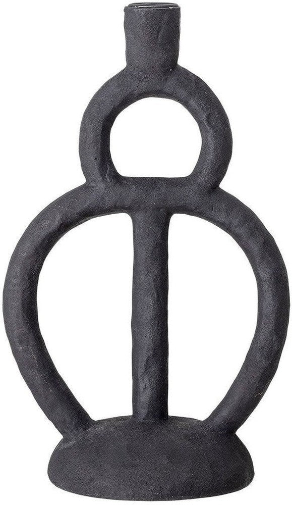 [product_category]-Bloomingville Ramina Candle Holder, Black, Polyresin-Bloomingville-5711173239757-82047964-BLO-1