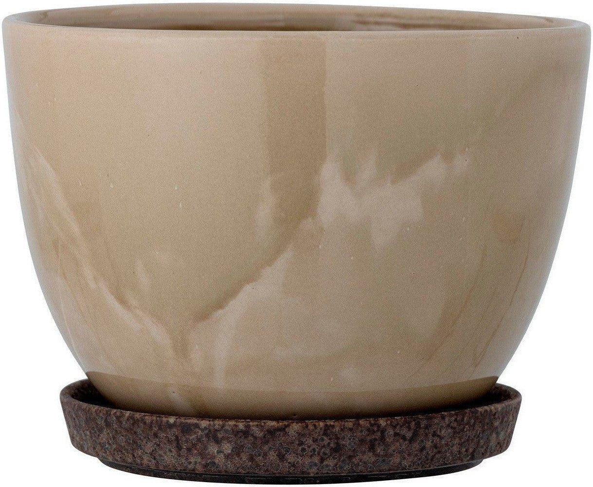 [product_category]-Bloomingville Ritva Flowerpot, Brown, Stoneware-Bloomingville-5711173315253-82060181-BLO-1