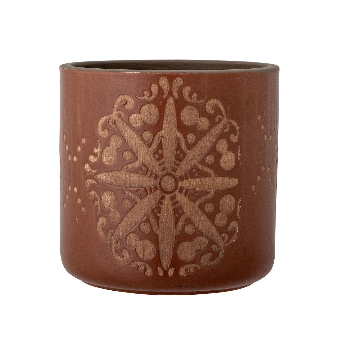 Bloomingville Safio Deco Flowerpot, Brown, Terracotta