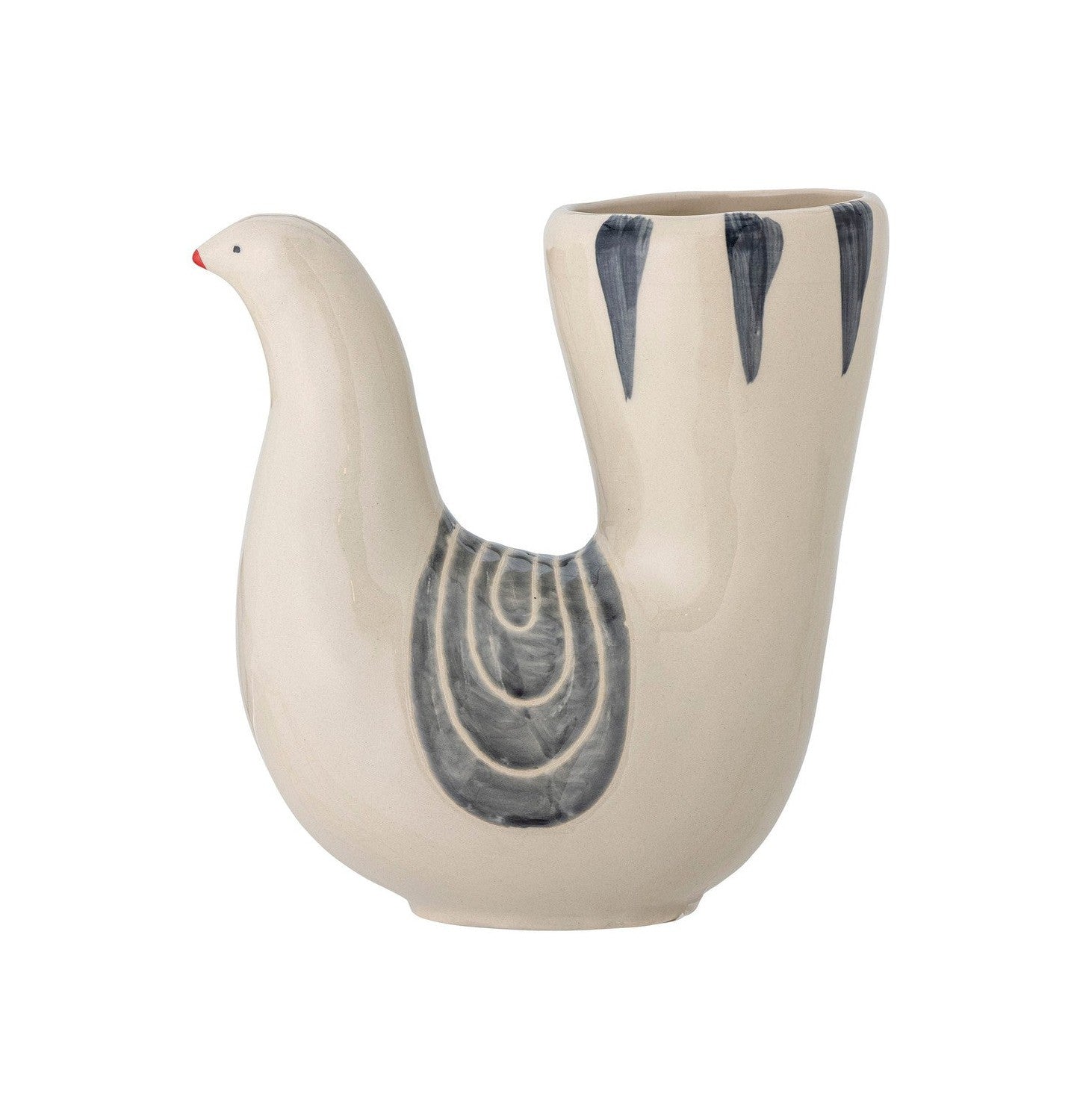 Bloomingville Trudy Vase, White, Stoneware