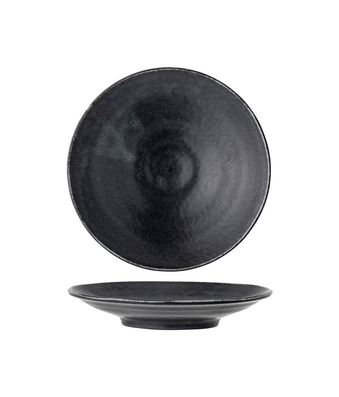 Bloomingville Yoko Plate, Black, Porcelain