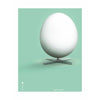 Brainchild Egg Classic Poster Without Frame 30 X40 Cm, Mint Green Background