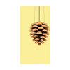 Brainchild Pine Cone Classic Poster Without Frame 30 X40 Cm, Yellow Background