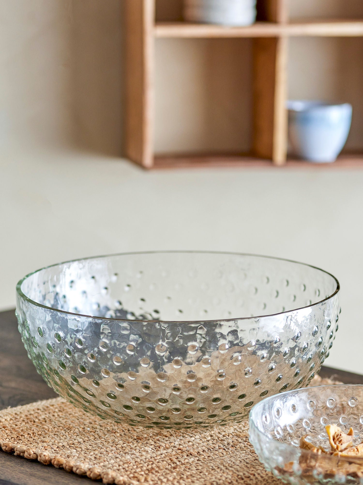 Bloomingville Justina Bowl, Clear, Recycled Glass