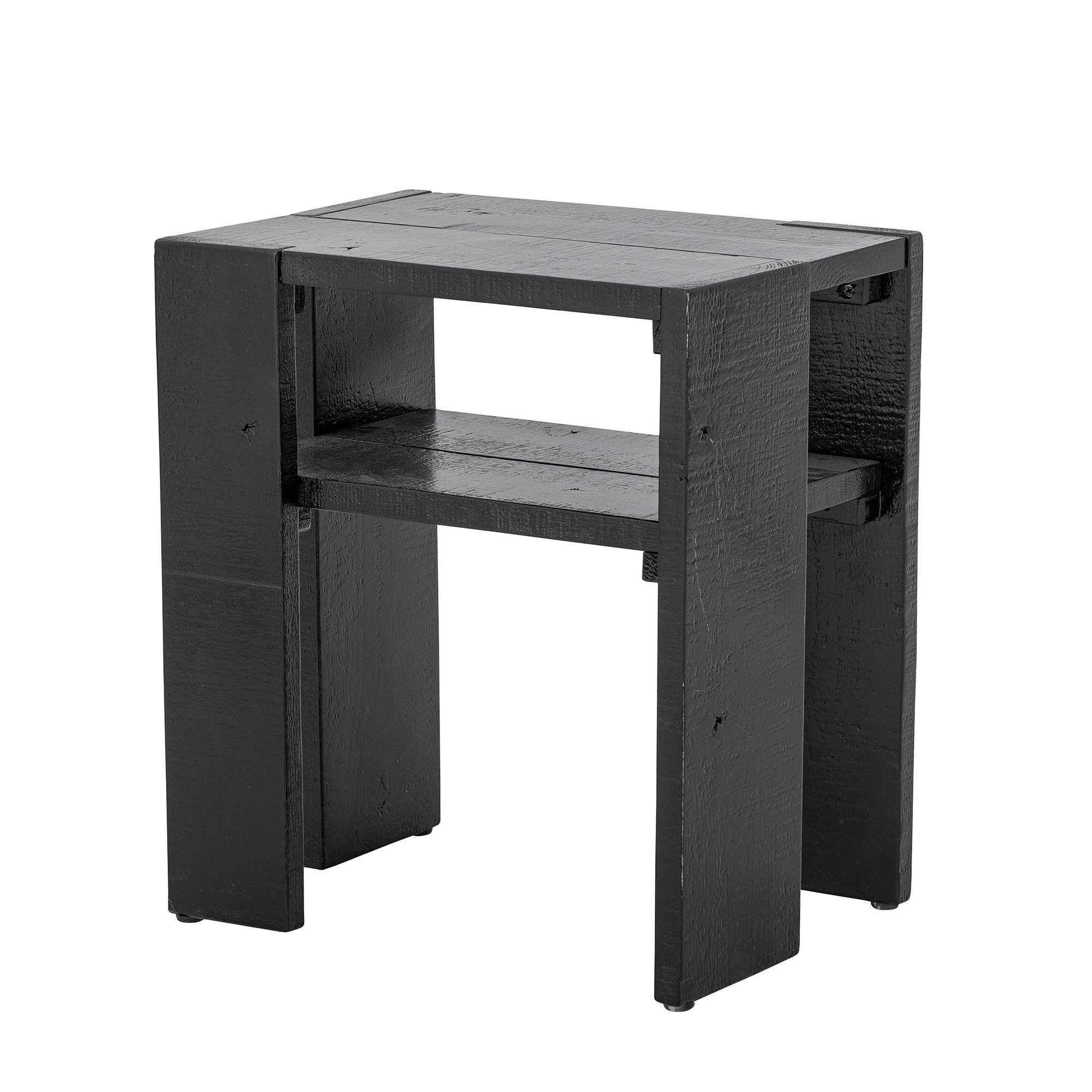 Creative Collection Emillio Side Table, Black, Pine