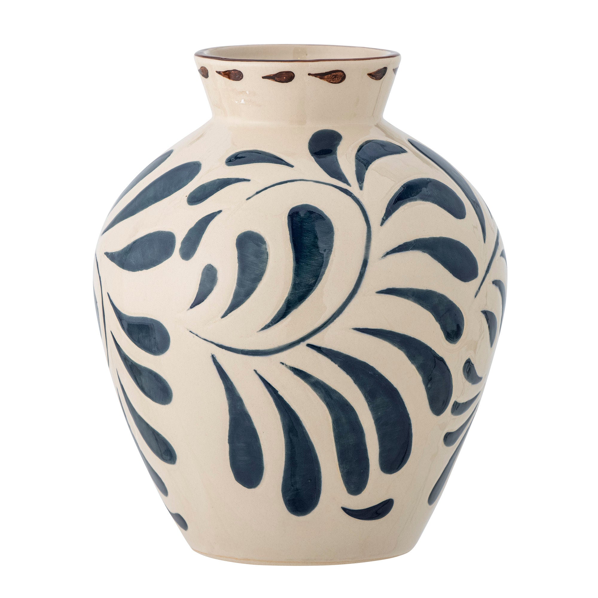 Bloomingville Heikki Vase, Blue, Stoneware