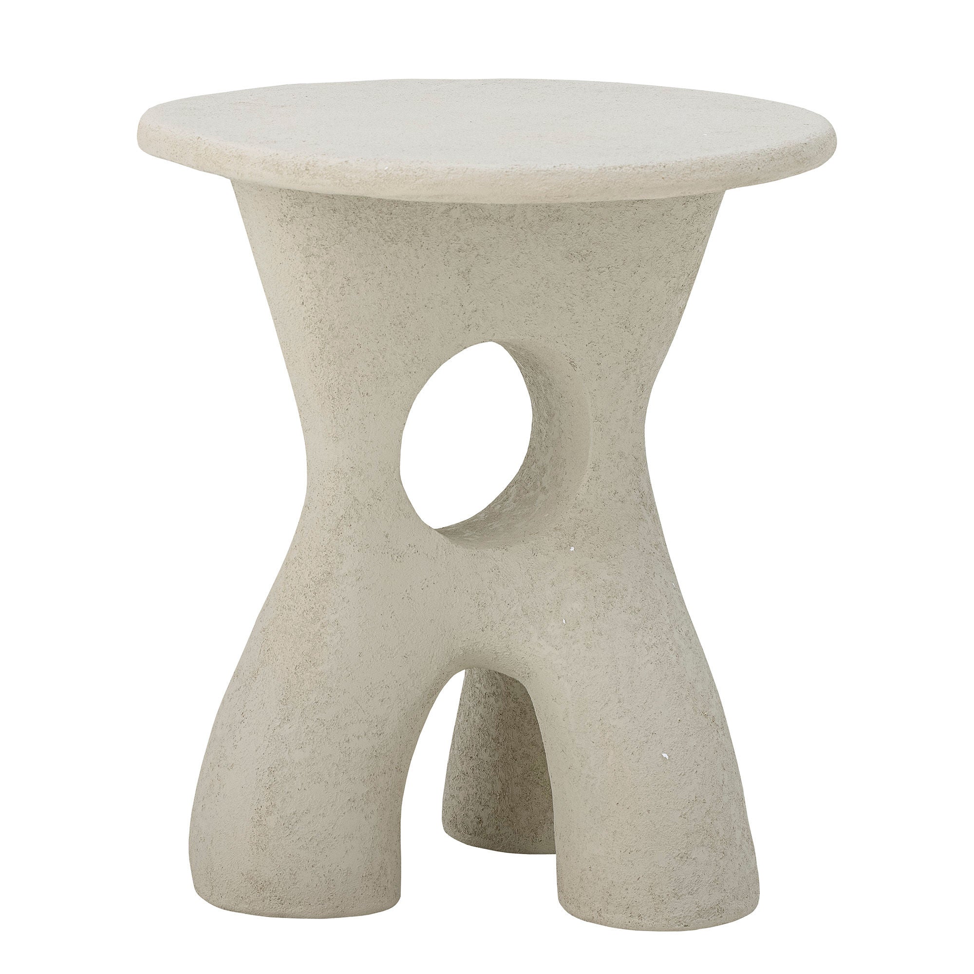 Bloomingville Amiee Side Table, White, Polyresin