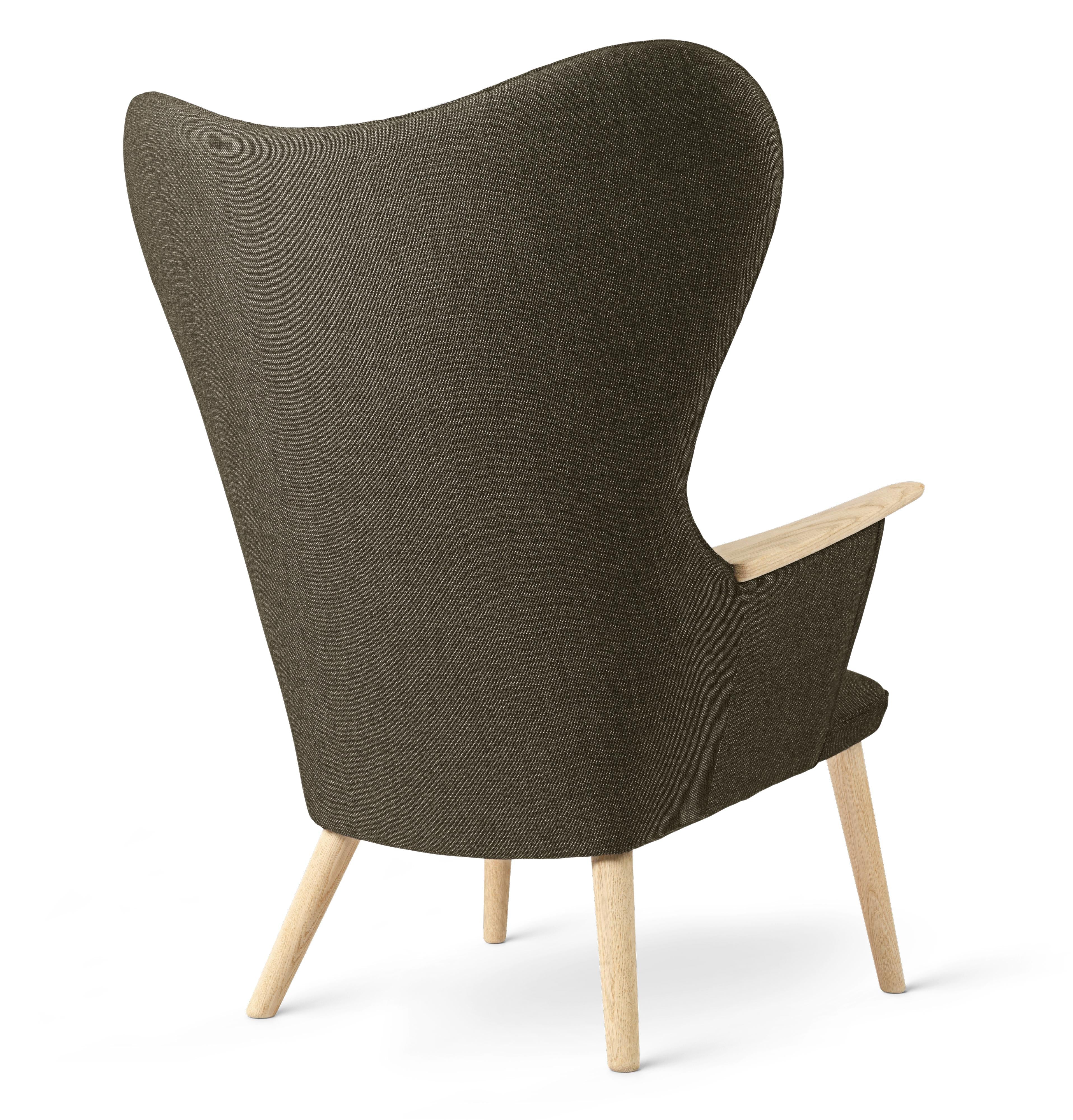 [product_category]-Carl Hansen Ch78 Mama Bear Lounge Chair, Oak Soap/Passion 1101-Carl Hansen-5715397107274-CH-78-020-101-HR-FSC-70-Passion-1101-CAR-3