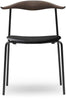 Carl Hansen Ch88 P Chair, Smoked Oak/Black Leather