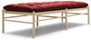 Carl Hansen OW150 Daybed, Sæbet Eg/ Rød Stof