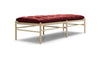 Carl Hansen Ow150 Daybed, Soap Oak/Red Fabric