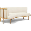 Carl Hansen RF1903-L Sideways 3-Personers Sofa Venstre Olieret Eg/Hallingdal 100 Stof, Hvid/Natur Brun