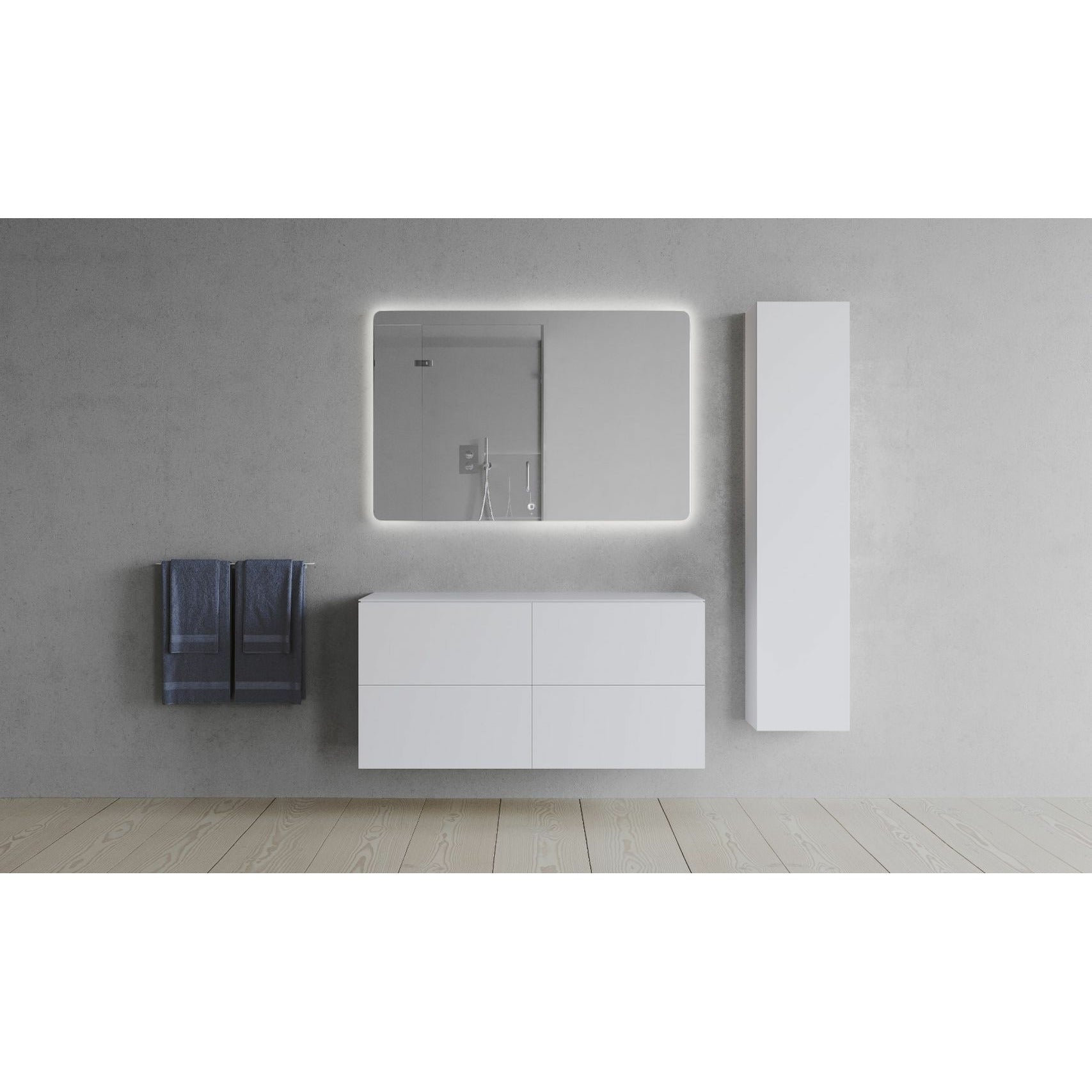 [product_category]-Copenhagen Bath Sq2 Double Cabinet With Countertop, L120 Cm-Copenhagen Bath-5700300102446-30010244-COP-5