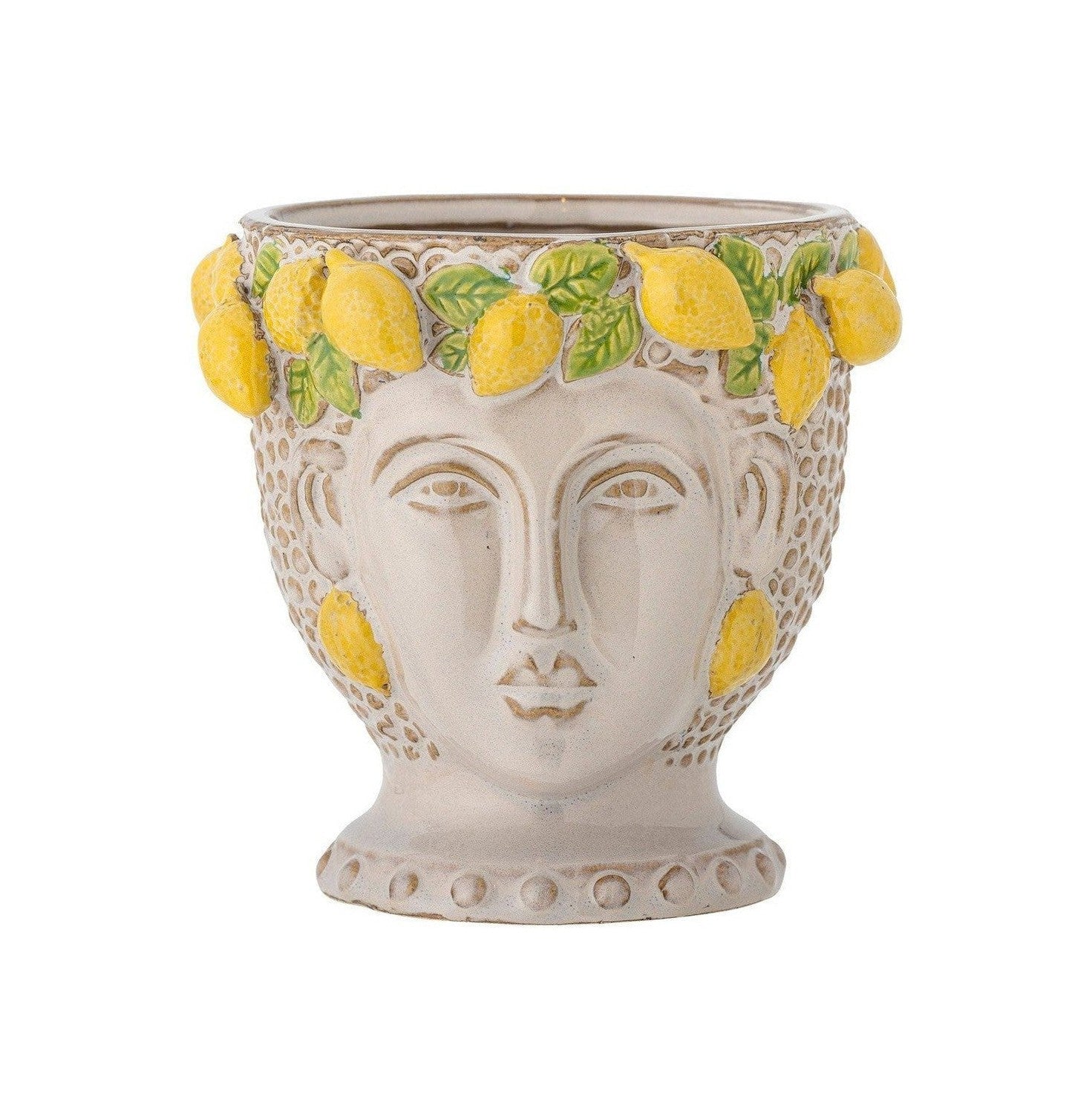 [product_category]-Creative Collection Limone Flowerpot, Yellow, Stoneware-Creative Collection-5711173331048-82061443-BLO-1