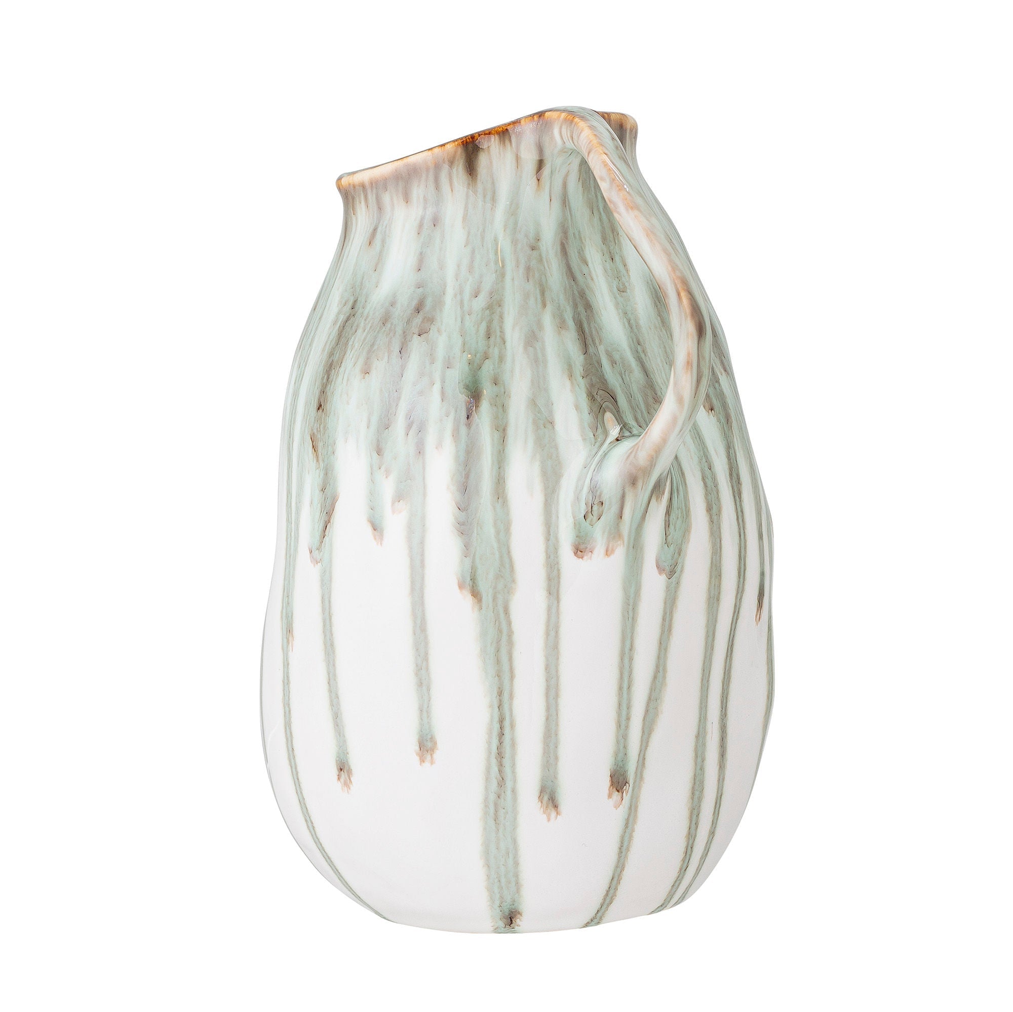 [product_category]-Creative Collection Link Deco Vase, Green, Stoneware-Creative Collection-5711173271634-82052526-BLO-3