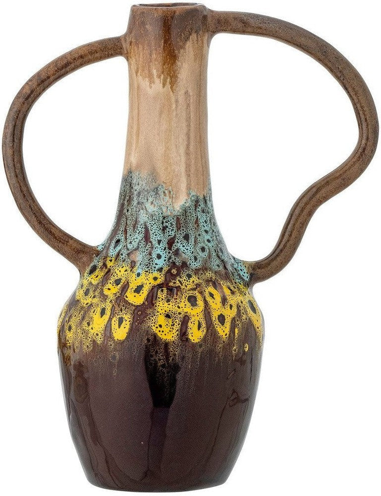 [product_category]-Creative Collection Mahnoor Vase, Brown, Stoneware-Creative Collection-5711173324927-82060857-BLO-1