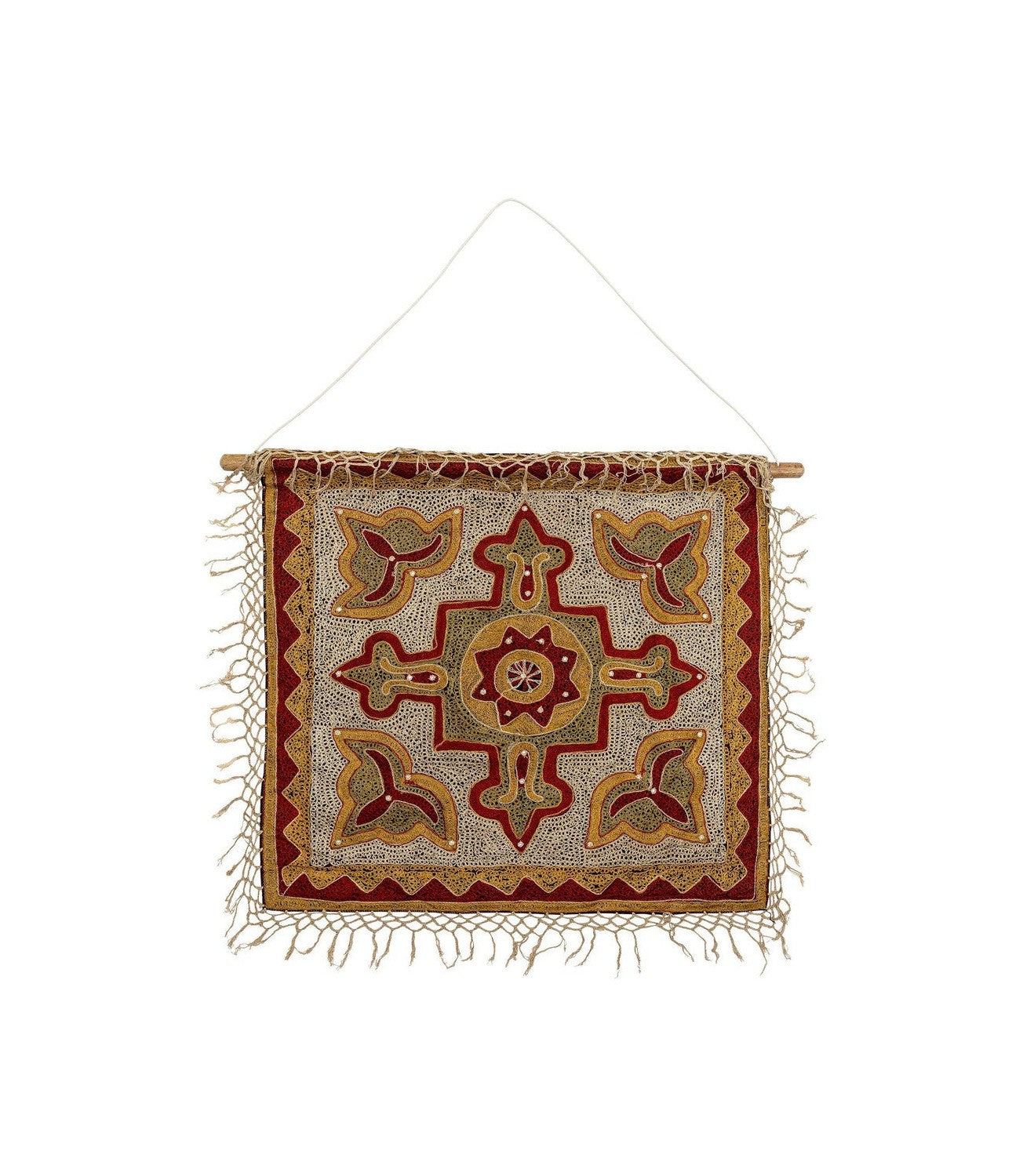 Creative Collection Mughal Wall Decor, Red, Cotton