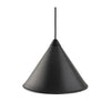 Cuero Namibia Pendant ø 25 Cm, Black/Black With Black Cable