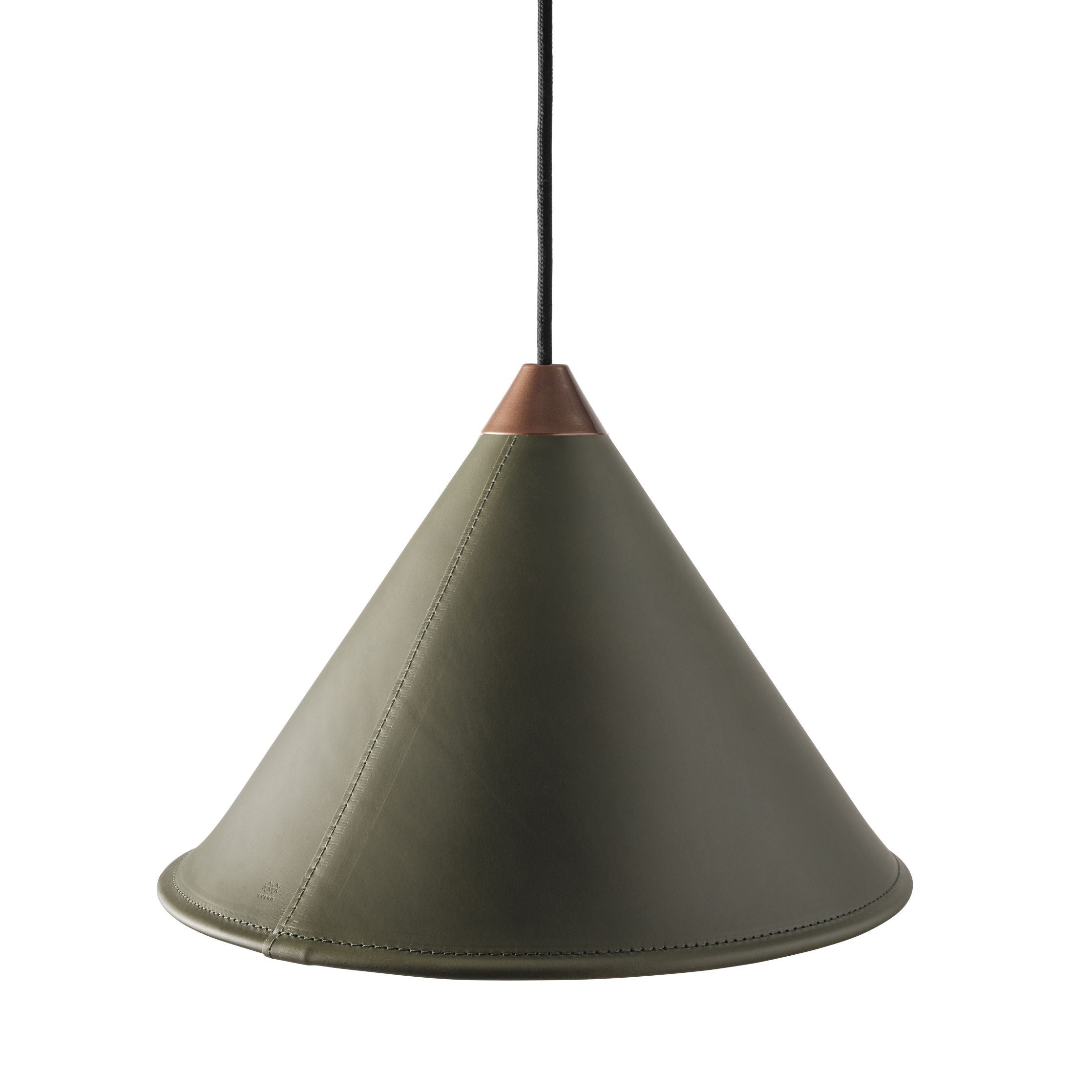 [product_category]-Cuero Namibia Pendant ø 25 Cm, Grass Green/Copper With Black Cable-Cuero-7340172636854-1500733-CUE-2