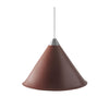 Cuero Namibia Pendant ø 25 Cm, Oak Brown/Chrome With White Cable