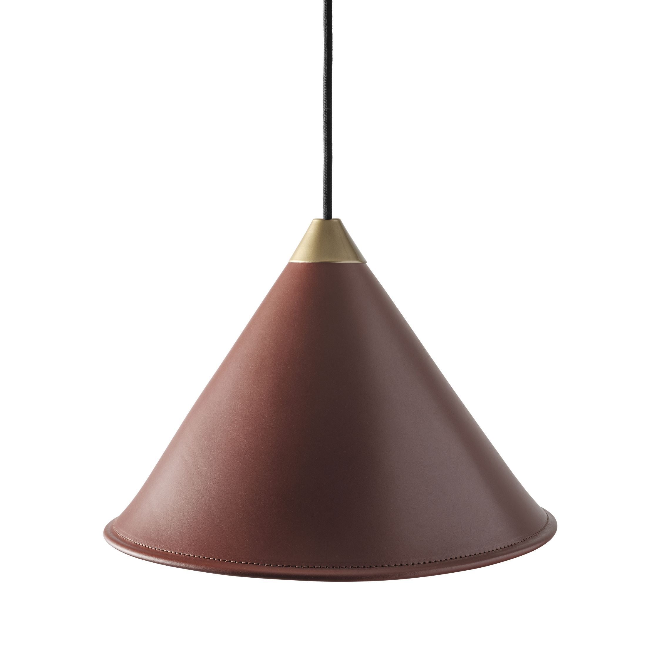 [product_category]-Cuero Namibia Pendant ø 35 Cm, Oak Brown/Brass With Black Cable-Cuero-7340172636182-1510631-CUE-1