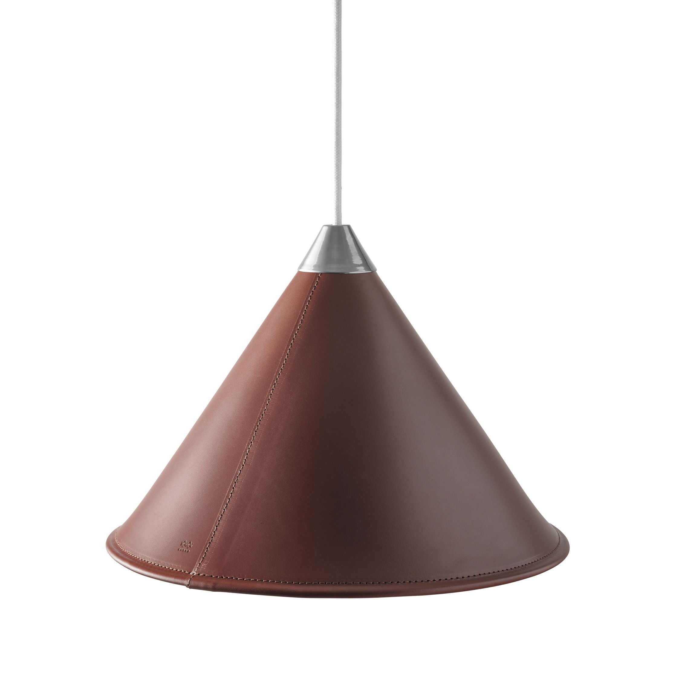 [product_category]-Cuero Namibia Pendant ø 35 Cm, Oak Brown/Chrome With White Cable-Cuero-7340172637141-1510634-CUE-2