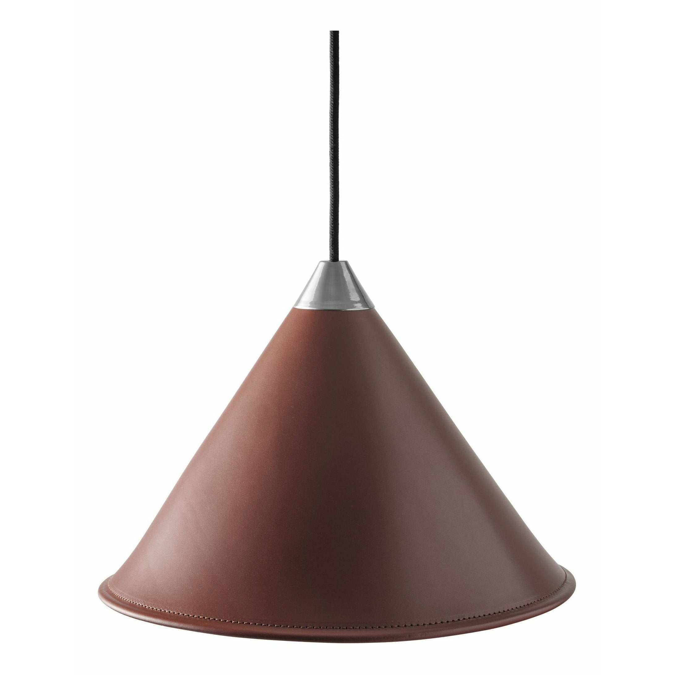 [product_category]-Cuero Namibia Pendant ø 45 Cm, Oak Brown/Chrome With Black Cable-Cuero-7340172637479-1520635-CUE-1