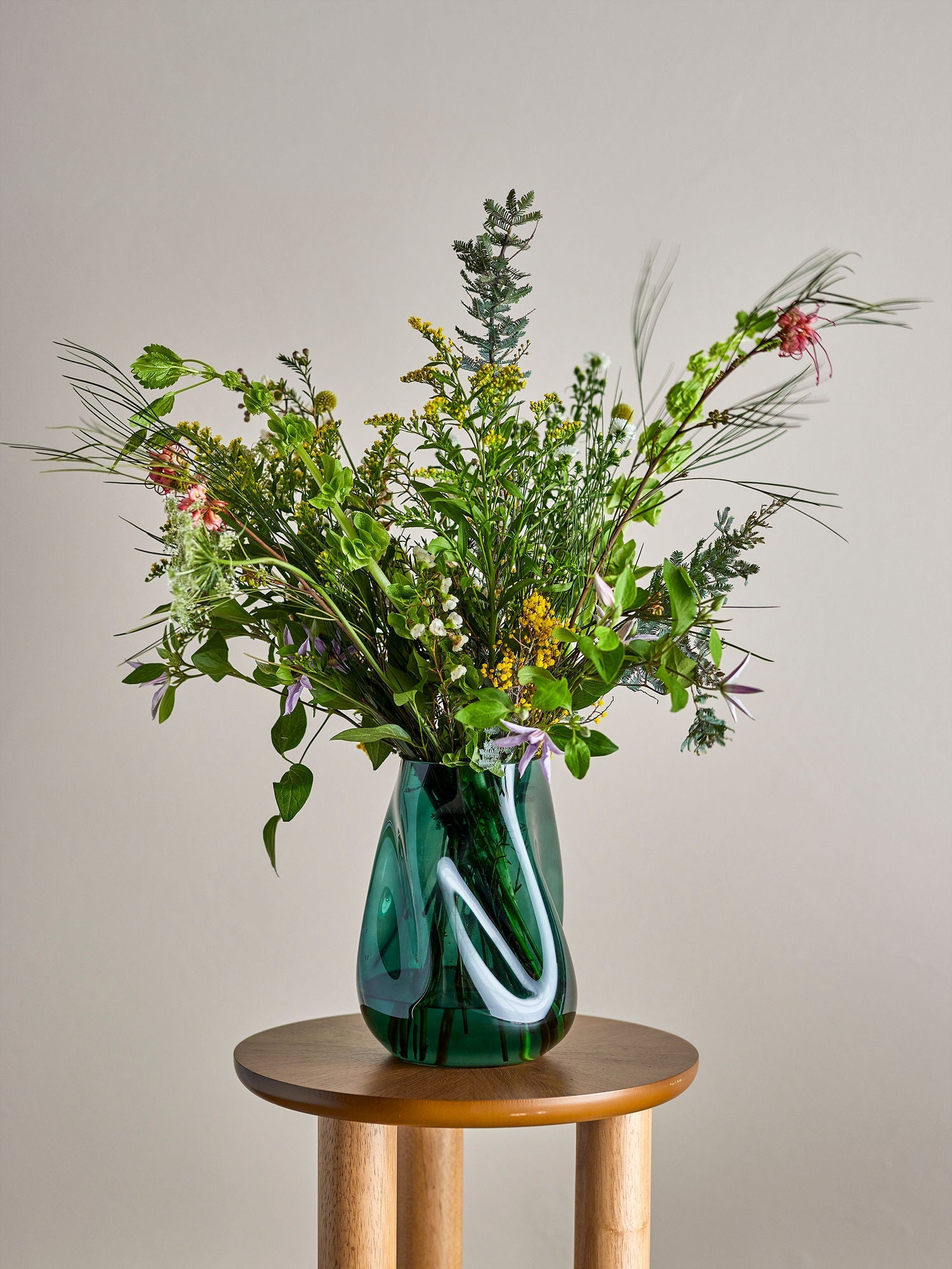 Bloomingville Ingolf Vase, Green, Glass