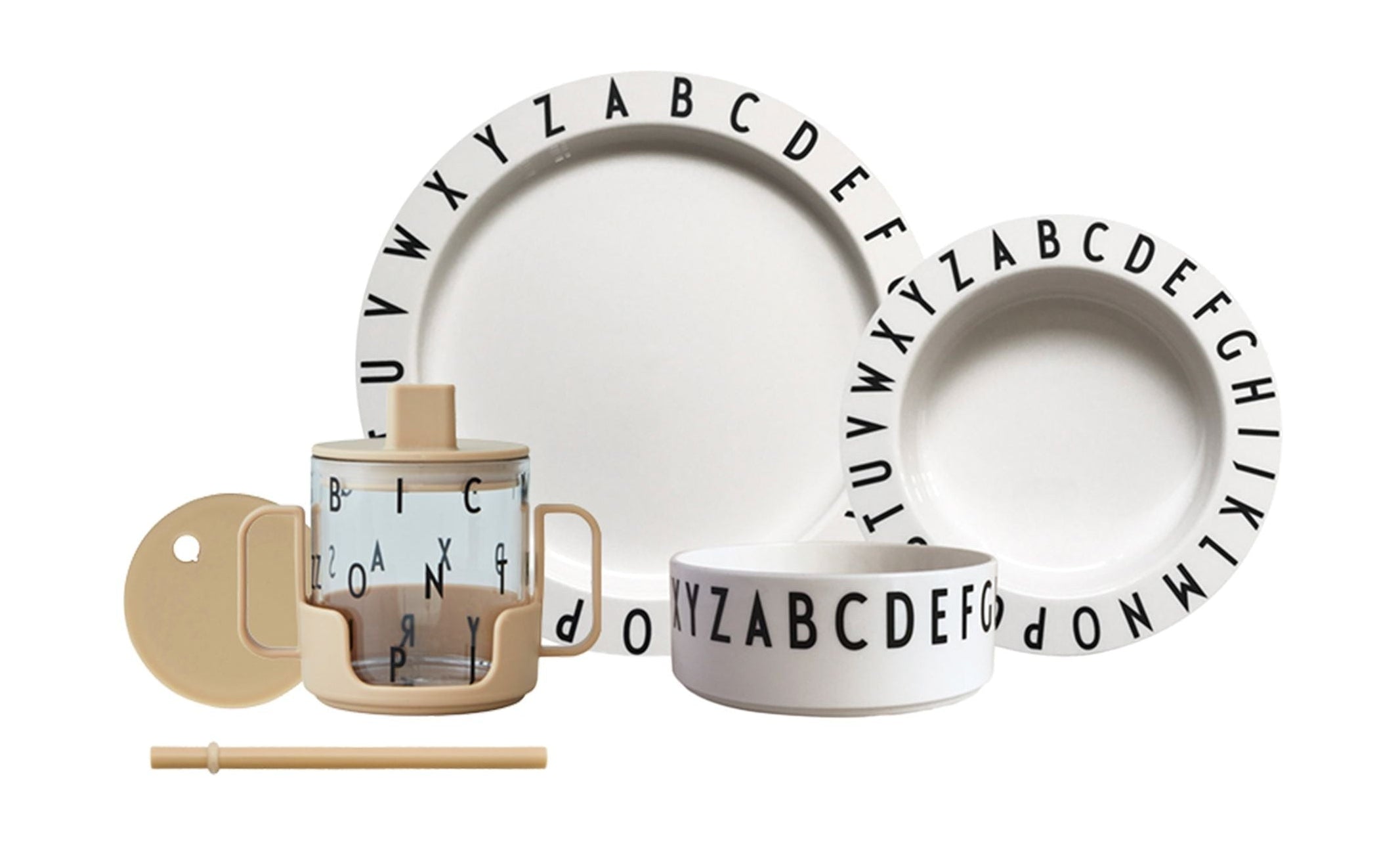 [product_category]-Design Letters Eat & Learn Tritan Gift Box, Beige/White-Design Letters-5710498192679-20103007BEIGEWHITE-DES-1