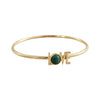 Design Letters Great LOVE Armbånd 18K Guldbelagt, Malachite Grøn