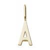 Design Letters Bogstav Charm A-Z 16 Mm, Guld, A