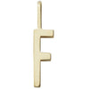 Design Letters Bogstav Charm A-Z 16 Mm, Guld, F