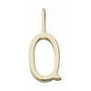 Design Letters Bogstav Charm A-Z 16 Mm, Guld, Q