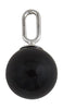 Design Letters Stone Drop Charm 8 Mm Silver, Black Agate